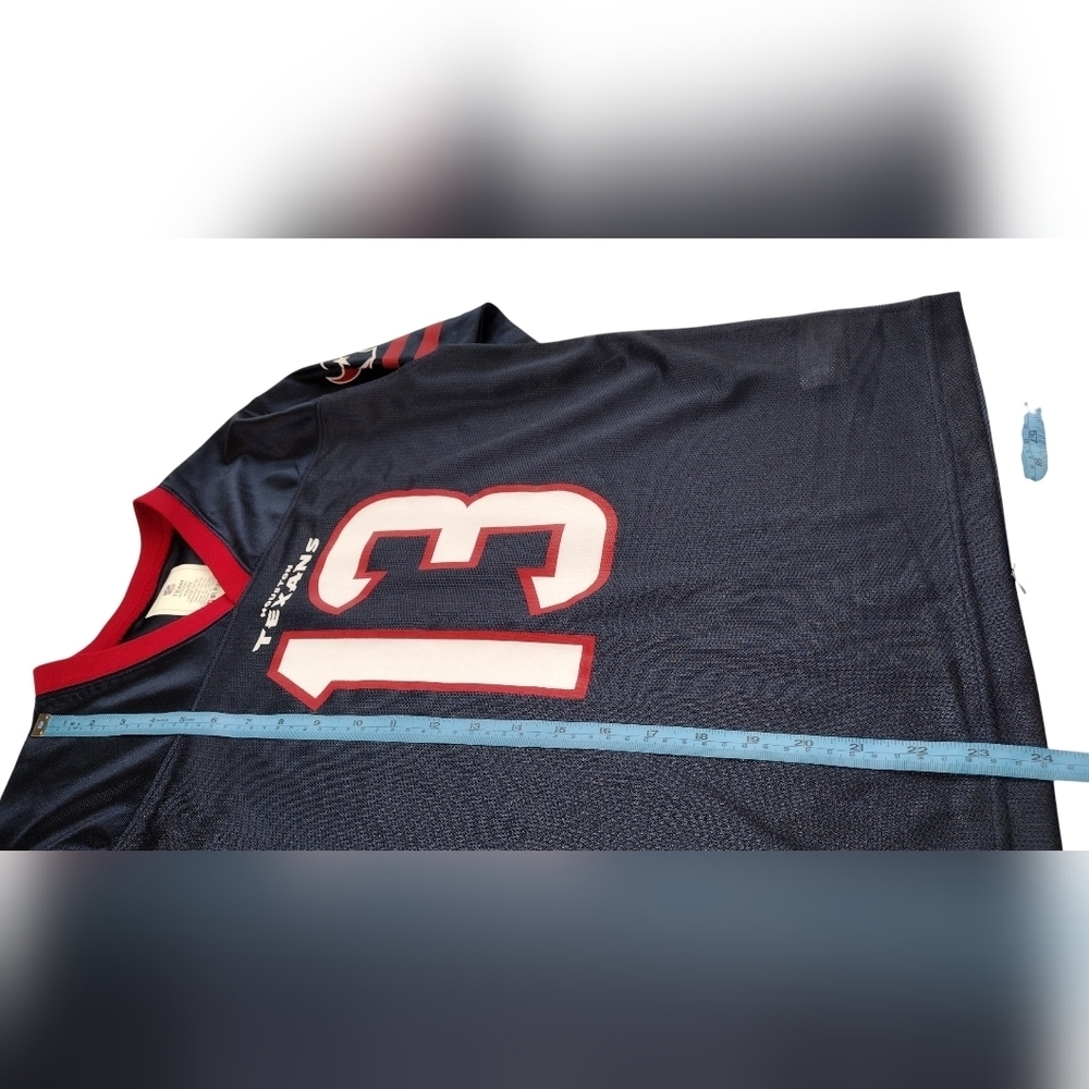 NWT NFL Team Kids Houston Texans Navy Red Short Sleeve Jersey Sz L - Picture 12 of 12